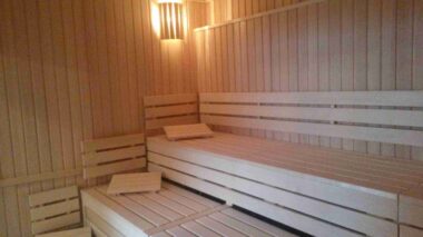 Blick in Trockensauna