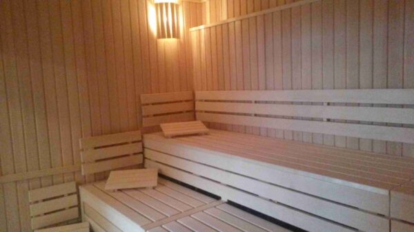 Blick in Trockensauna